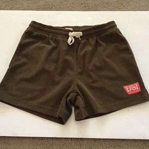 Fifty7 By Jacks Surfboards Brown Corduroy Shorts Size S
